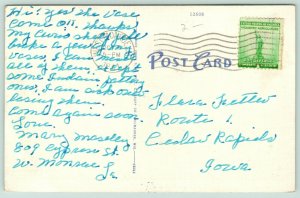 West Monroe Louisiana Postmark~Sunny Dixie Tobacco Field~Worker~1941 Linen 