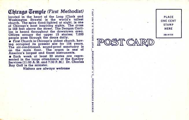 Chicago Methodist Temple - Chicago IL, Illinois - Linen