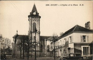 CPA DUGNY - L'Eglise et la Place (124070)