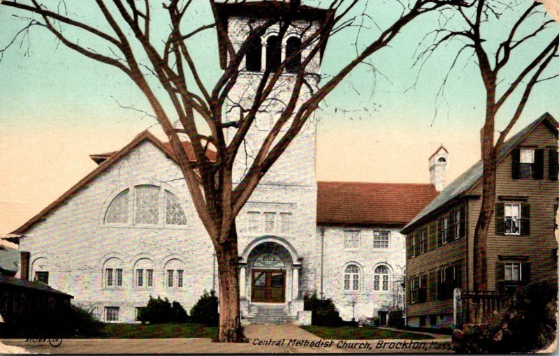 Massachusetts Brockton Central Methodist Church 1910