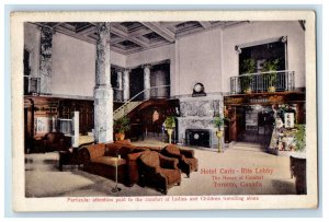 Hotel Carls Rite Lobby Interior The House Of Comfort Toronto Canada Postcard