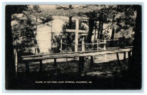 1927 Chapel In The Pines, Camp Otyokwa Waldboro Maine ME Artvue Postcard