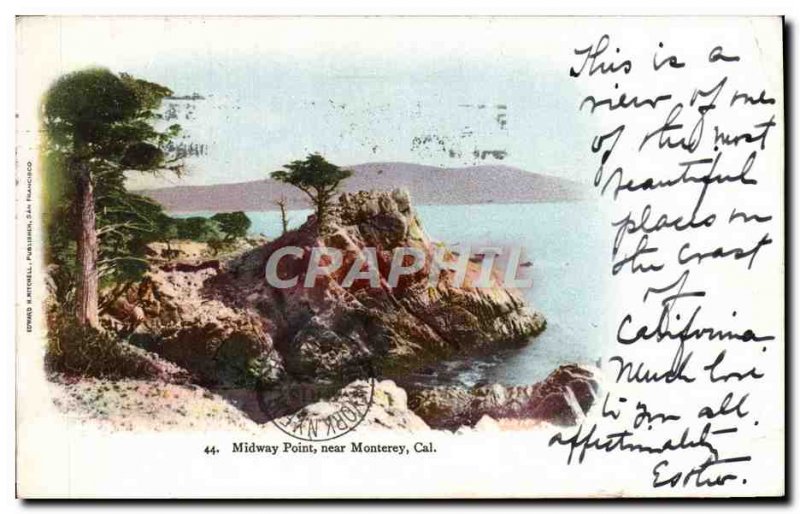 Postcard Old Midway Point Near Monterey Cal