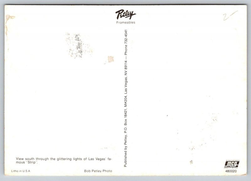 Las Vegas  Strip  Nevada   Postcard
