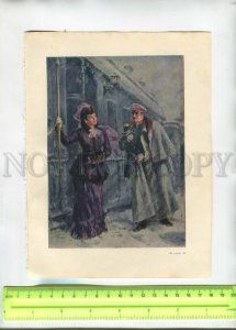 476374 USSR Leo Tolstoy Anna Karenina artist Venetian Vintage illustration