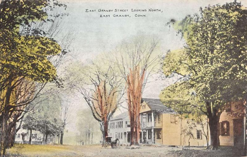 east granby street looking north  connecticut L4384 antique postcard