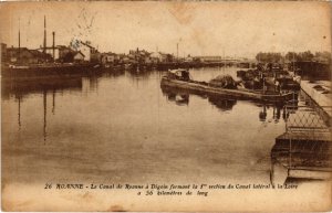 CPA ROANNE - Le Canal de ROANNE a Digoin formant (111220)