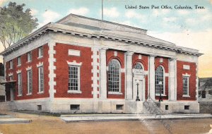 Columbia Tennessee United States Post Office, Color Lithograph Vintage PC U7358