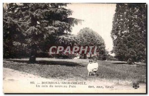 Old Postcard Bourbon l Archambault A Corner of the new Children Park