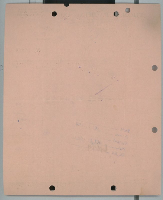 1950 Thomas Packing Co. Griffin GA Beef-Pork-Sausage Invoice for Meat  141 