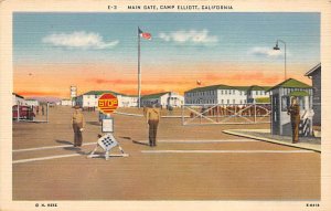 Main Gate of Camp Elliott California, USA Military Unused 