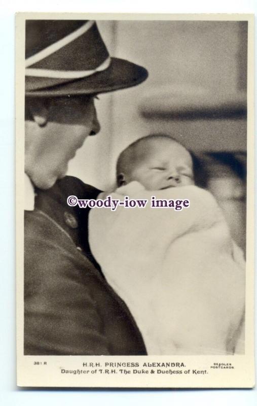 r1708 - Baby Princess Alexandra daughter of Duke & Duchess of Kent - postcard