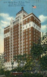 Hilton Hotel - El Paso, Texas TX Postcard