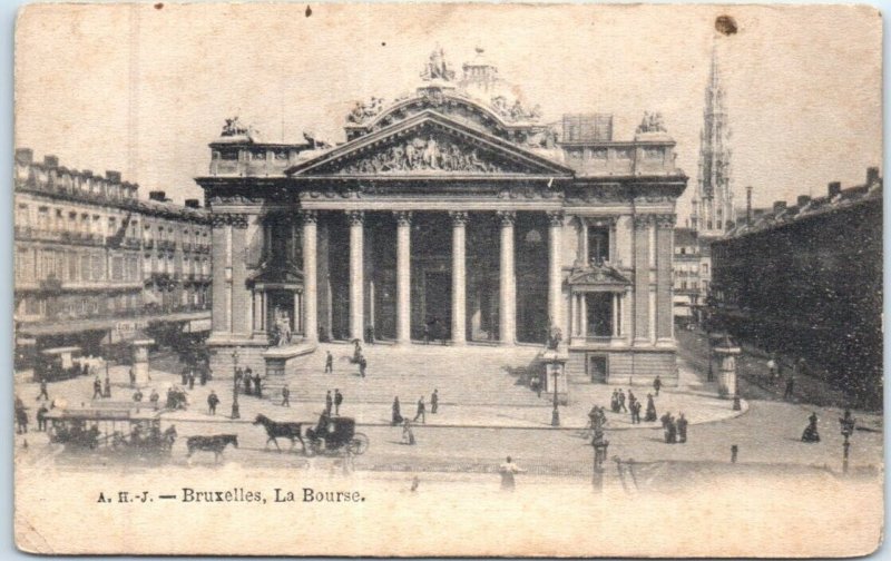 Postcard - La Bourse - Brussels, Belgium