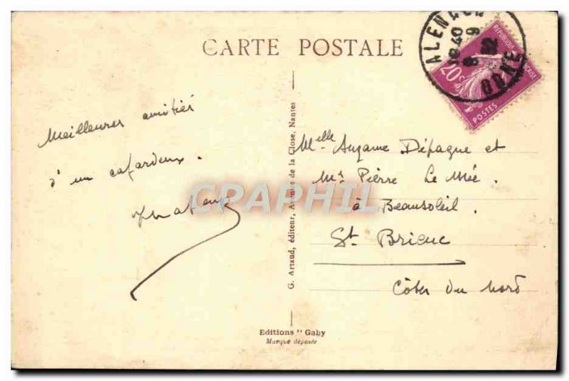 Old Postcard Environs d & # 39Alencon Chateau De Chauvigny