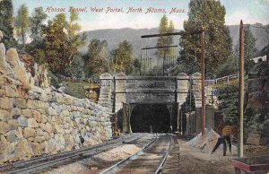 Hoosac Tunnel Railroad West Portal North Adams Massachusetts 1910c postcard