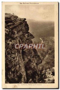 Old Postcard Rock & # 39Oetre of human profile