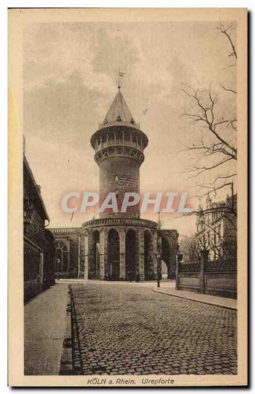 Old Postcard Koln Rhein has Ulrepforte