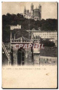 Postcard Old Lyon Notre Dame Fourvières L & # 39Abside