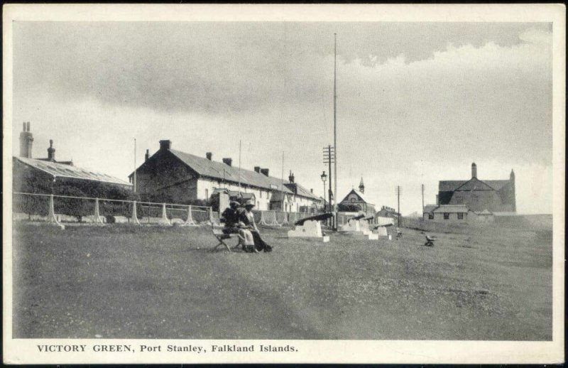 Falkland Islands, PORT STANLEY, Victory Green (1920s)