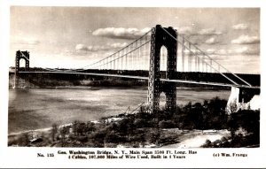 New York City George Washington Bridge Real Photo