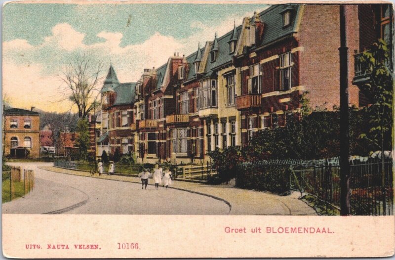 Netherlands Groet uit Bloemendaal Vintage Postcard 04.10