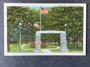 Moffit Park Seward NE Linen Postcard H2018082157