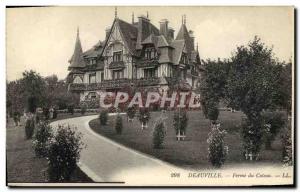 Old Postcard Deauville hillside farm