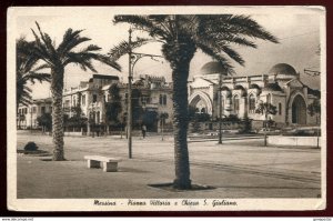 dc916 - ITALY Messina 1930s Sicily. Piazza Vittoria e Chiesa S.Giuliano