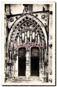 Arcis sur Aube - Portal & # 39Eglise Old Postcard