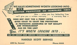 Harold Scott Service Advertising Unused 