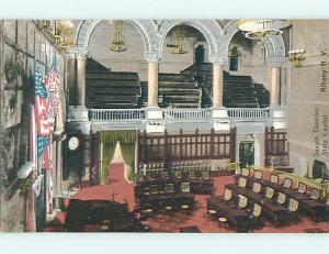 Unused Pre-1907 SENATE CHAMBER AT STATE CAPITOL Albany New York NY t3215