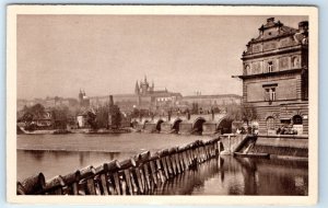 PRAGUE Hradčany and Charles Bridge Czech Republic Postcard