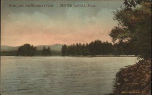 Center Lovell Maine ME Kezar Lake at Sunset c1910 Vintage Postcard