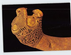 Postcard Carved Animal Post from Oseberg Viking Ships Museum Oslo Norway