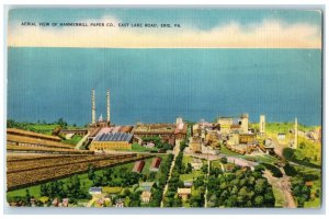 c1940 Aerial View Hammermill Paper Co East Lake Road Erie Pennsylvania Postcard