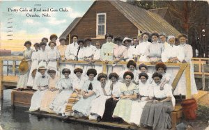 J39/ Omaha Nebraska Postcard c1910 Pretty Girls Rod and Gun Club  208