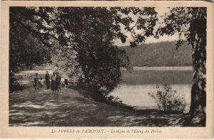 CPA Les-Forges-de-Paimpont - La Digue de l'Etang du Perray (1251414)