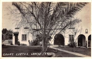 Laredo Texas Court Cortez Real Photo Vintage Postcard AA27203