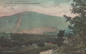 Vintage Postcard Mount Greylock Highest Point Mountain Forest Massachusetts MA