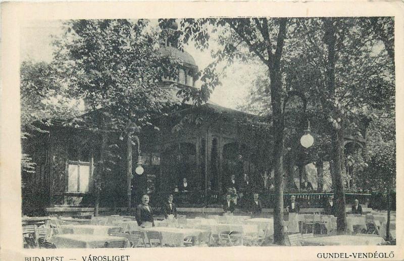 Budapest Hungary Gundel Vendeglo Tavern Restaurant Weiters 1920s