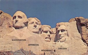 Washington, Jefferson, Roosevelt, Lincoln Mount Rushmore Black Hills SD 