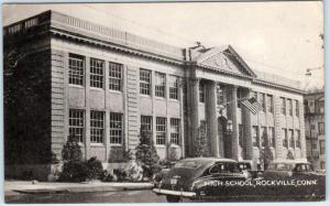 ROCKVILLE, Connecticut  CT   HIGH SCHOOL  1951   Postcard