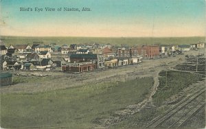 Postcard Canada Nanton Alta Birdseye View Drug Company 23-4530