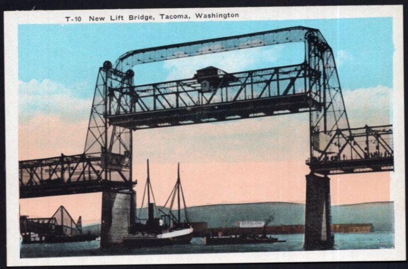 Washington TACOMA New Lift Bridge - White Border