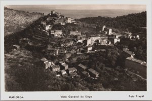 Spain Mallorca Vista General de Deya Vintage RPPC C154