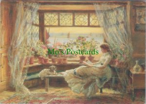 Art Postcard - Reading By The Window, Charles James Lewis, Womans Weekly RR19112