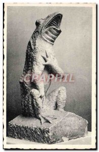 Old Postcard Frog Toad Blois The castle Old gargoyle