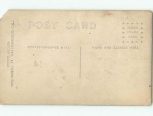 Pre-1918 rppc MILITARY - NAVY SAILOR Studio In San Francisco California CA i9372