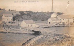 North Culter Maine Burham's Mill Real Photo Vintage Postcard AA84272